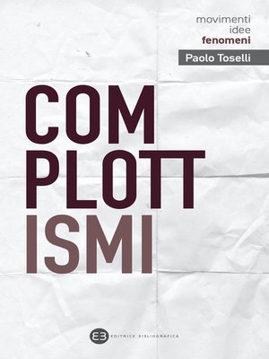 cover image of Complottismi